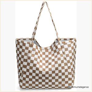 Large Corduroy Tote Bag for Women Travel Gym Beach Shopping